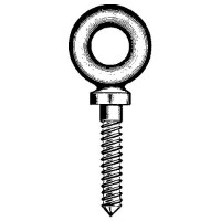 Shoulder Screw Eyebolt, Galvanized - 89050 - 343-089050F1